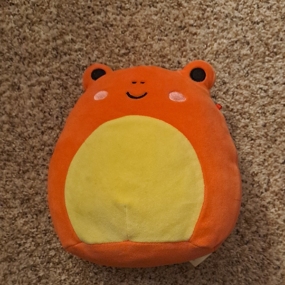 Small Orange Frog Plush Squishmallow